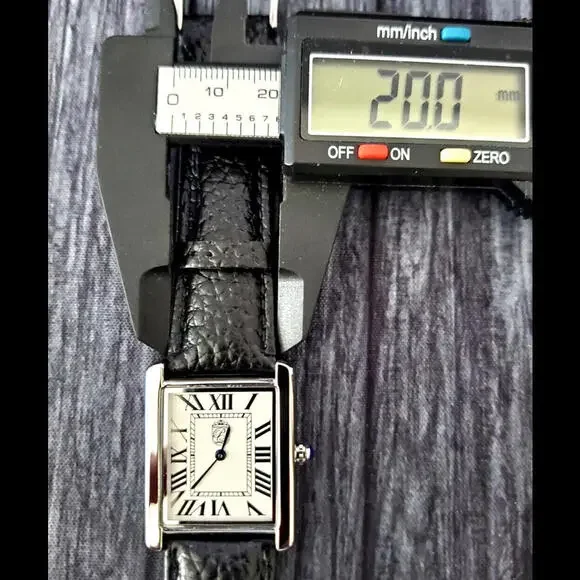 Iconic Pierre Lucerne 1888 Men Classic Tank Watch Black Band